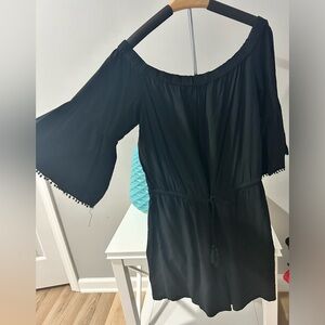 LOFT Off the Shoulder Tie-Waist Romper